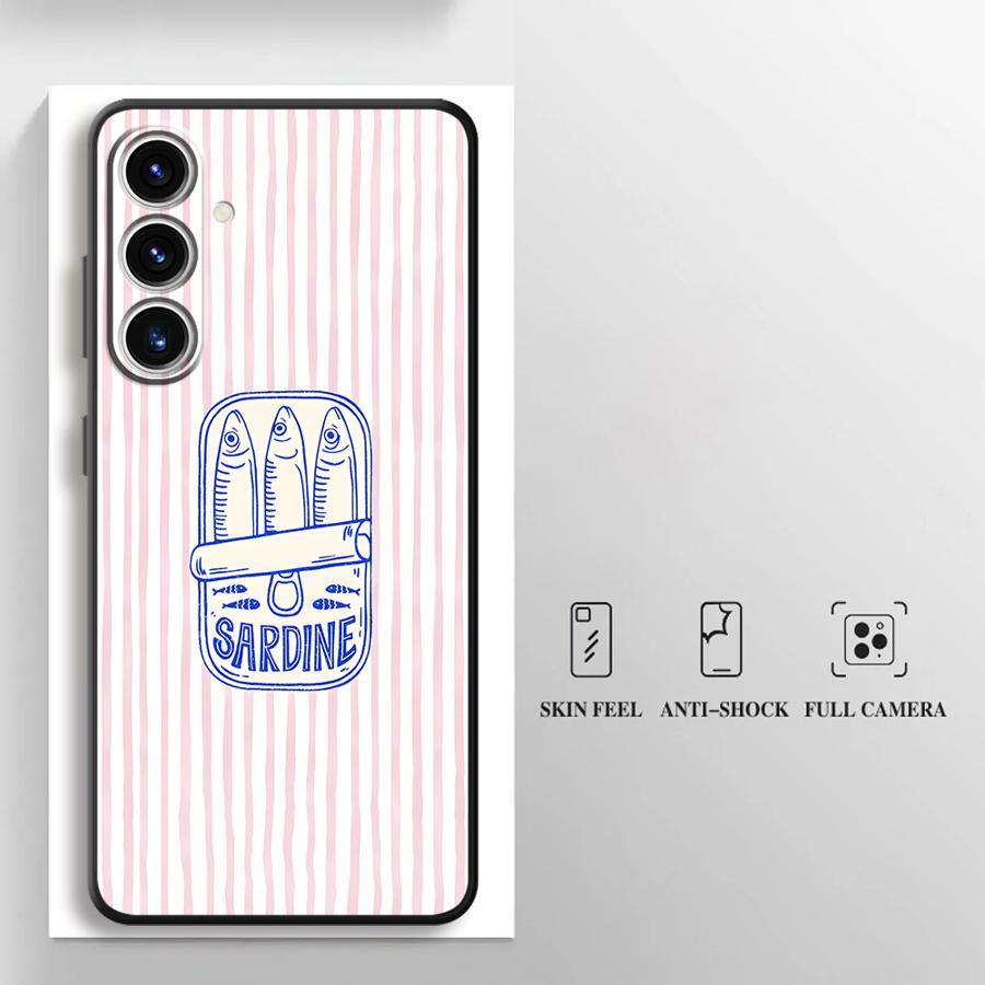 

Cartoon Creative Fish Case for Samsung Galaxy A57 A25 A32 A53 A35 A26 A55 A24 A23 A52 A36 A73 A51 A37 A22 Phone Cover A72 A71 Galaxy A41