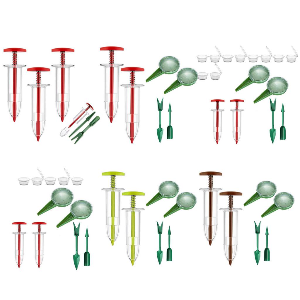 Hand Sowing Tool Mini Seeder Set Manual Seeds Dispenser Handheld Garden Sower And Dibber Planting Tool for Tiny Seeds Gardeners