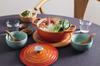 Le Creuset Japanische Cocotte, 18 cm, Orange, Gusseisen-Emaille-Topf, Gas-, Induktions- und Backofenkompatibel [Offizielles Japanisches Produkt]