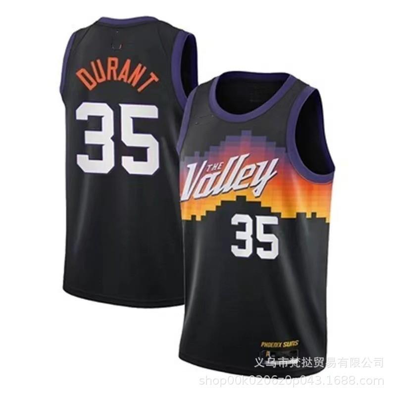 Phoenix Suns NBA Basketball Jersey Durant 35 Booker 1 Paul 3 Season Cotton V-Neck Sleeveless Sportswear