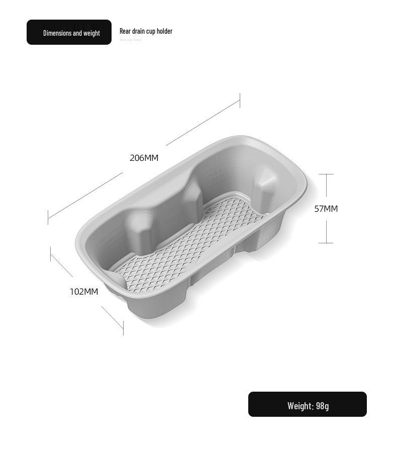 Xiaomi SU7 Silicone Non-slip Rear Console Cup Holder