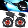 12V Devil Eyes Light for Cars 3inch DIY Car Dynamic Devil Eye Large Light 6 Patterns Car Headlight Assembly Modified Eagle Eye