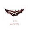 Halloween Mouth Tattoo Scary Clown Face Stickers Creepy Temporary Tattoos Waterproof Party Makeup Costume Props