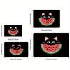 Cat and Watermelon Pattern Flannel-printed Floor Mats Has a Non-slip Function Is Suitable for Entrances Bathroom Welcome Carpets