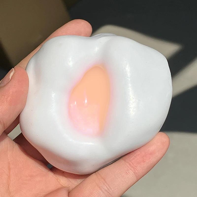 Slow Rising Squishy Stress Relief Soap Balls Dessert Bread Butter Squishies Slow Rebound Squeeze Toy Gift For Adhd Party Favors