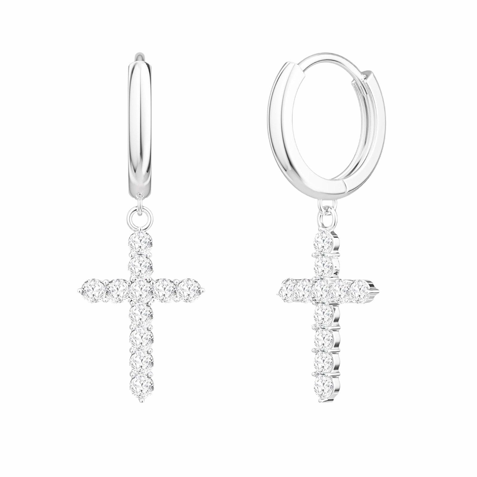 Cross-border Cross Earrings Fashionable Light Luxury High-end Jewelry Earrings and Ear Studs