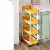 Mobile Storage Shelf Interspace Gap Shelf Kitchen Storage Shelf Bathroom Storage Rack Fridge Side Seam Finishing Rack