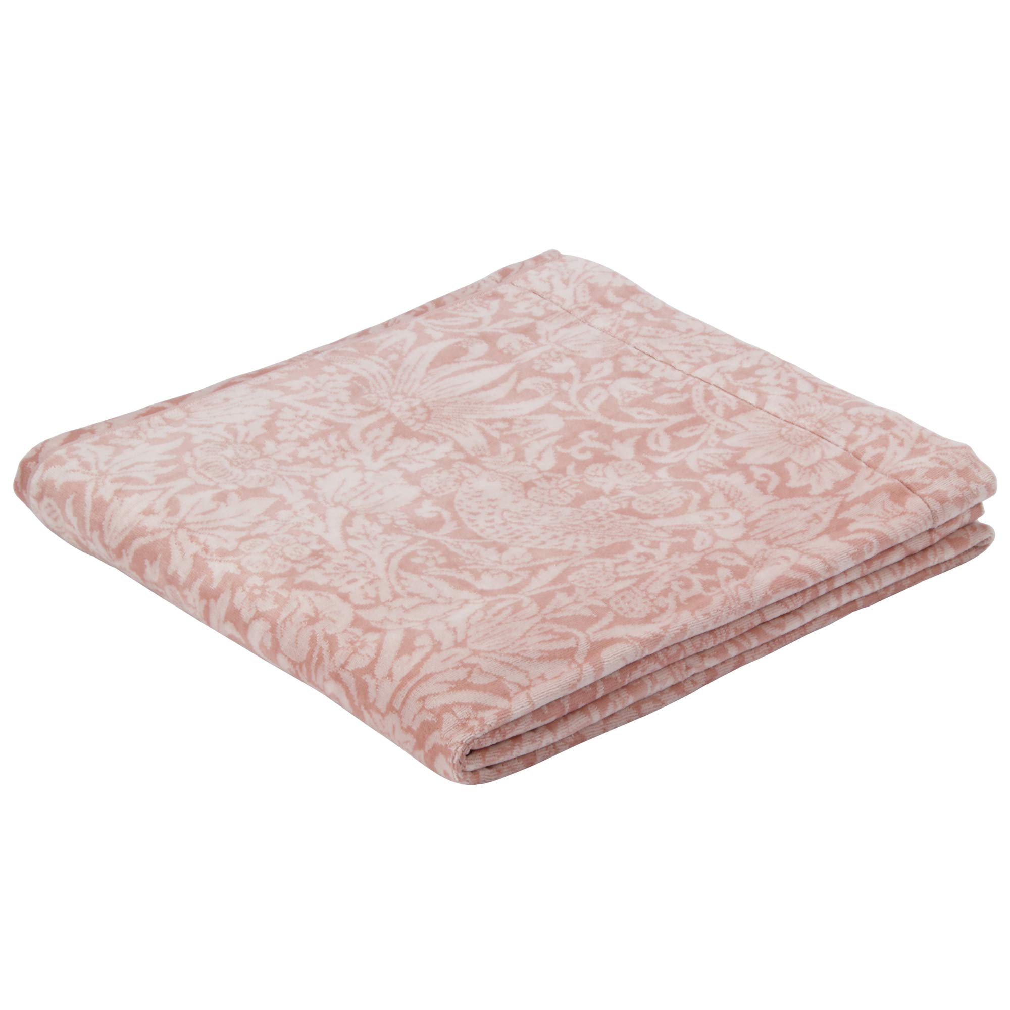 

Nishikawa Imabari Towel Morris Gallery Made in RR00100022P Blanket, Single, Strawberry Thief Design, 100% Cotton, Fluffy, Japan, Pink, рожевий