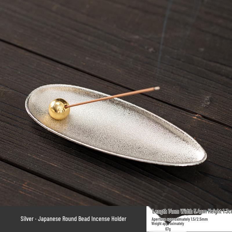 Antique Bodhi Leaf Incense Holder - Japanese-Inspired Aromatherapy Stand