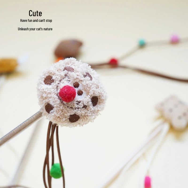 Newcomer Discount: Interactive Cat Toy - Plush Tassel & Sounding Rod