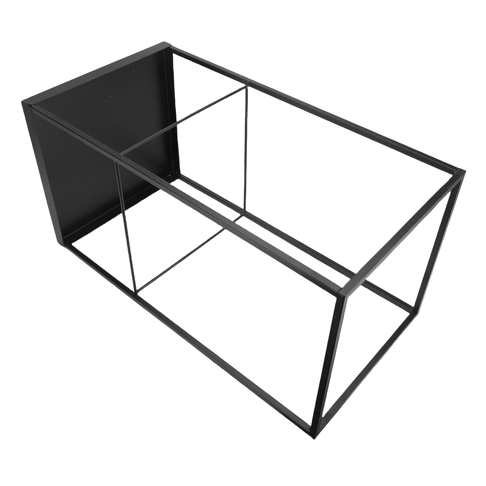 Stojak na parasole do przedpokoju 52x25x25cm Nowoczesny geometryczny design Metalowy uchwyt na parasole do domu black