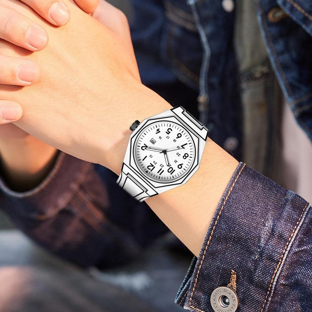 LIGE New Creative Men Watch Fashion Casual Comic Style Waterproof Men's Quartz Watch