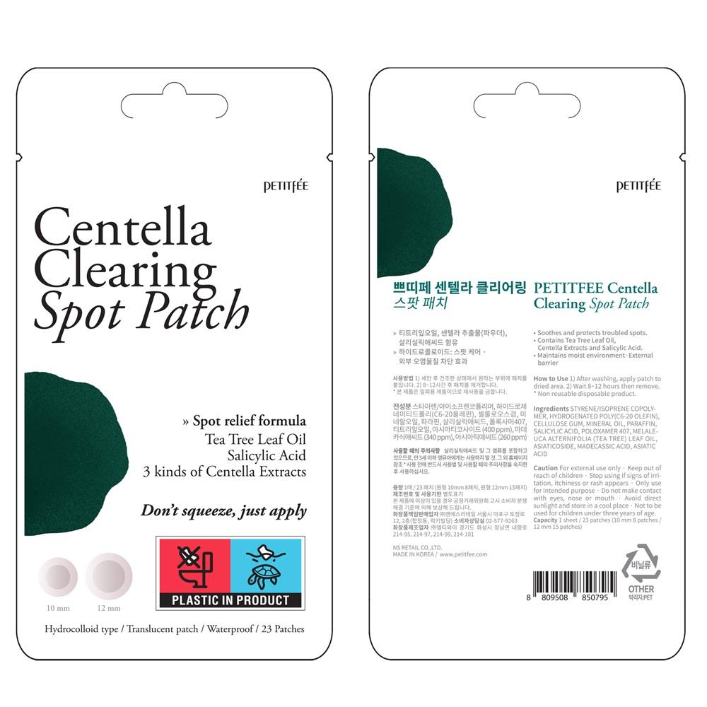 Petitfee Centella Clearing Spot Patch 23 Patches ORIGINAL STORE