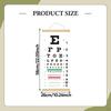 Educational Eye Chart Featuring Hand Pointer And Occluder for Adults Children