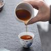 Porcelain Kung Fu Ceramic Gaiwan Tasting Household Simple Blue and White Tea Cup Gift Box Set Customizable Log