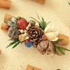 Dried Wood Fruit Refrigerator Magnet Handmade Rustic Natural Plants Pine Cone Decorative Fridge Magnet Photo Holder Home Office Decor