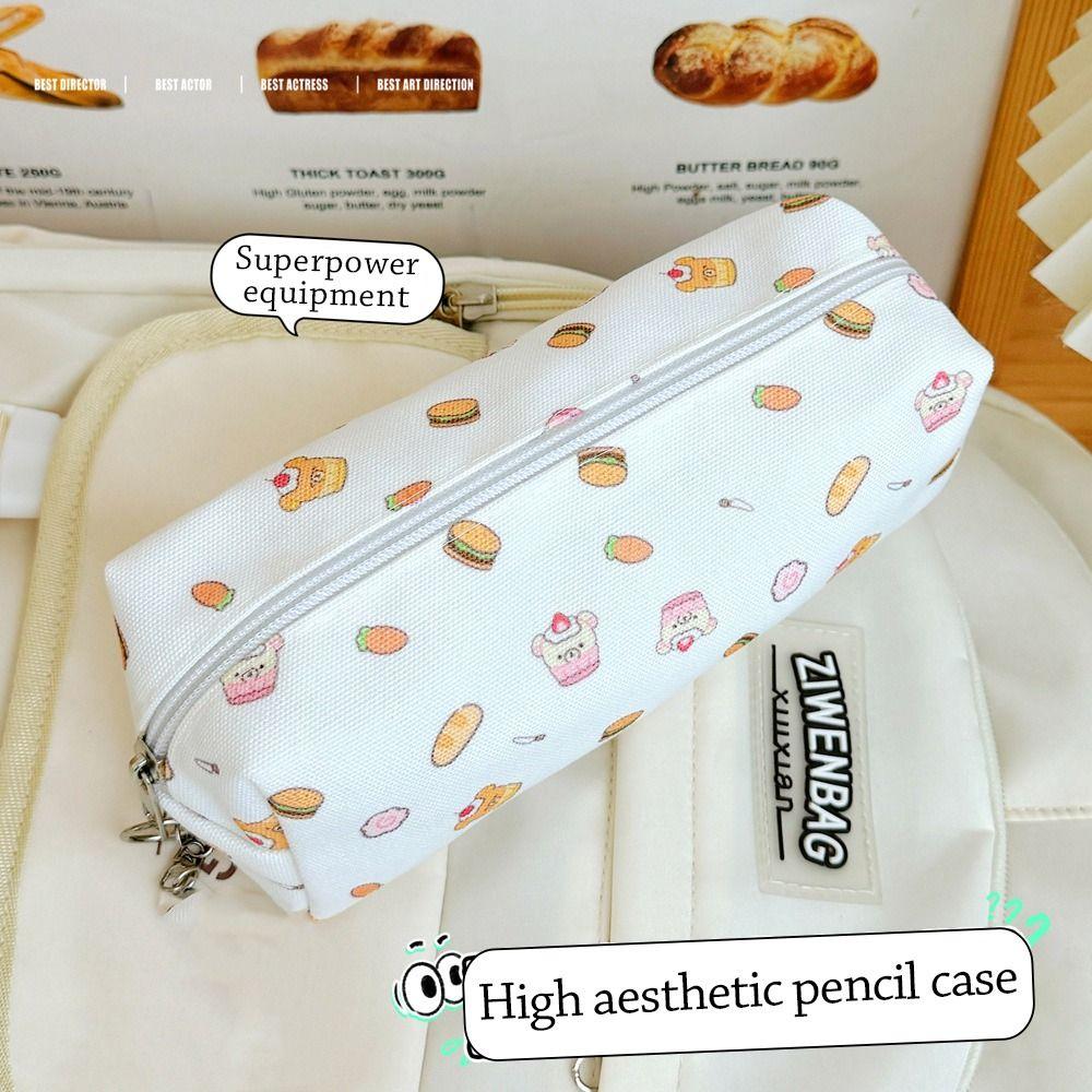 Gourmet Stationery Bag Large Capacity Pencil Case Cute Stationery Organizer  for School Office
