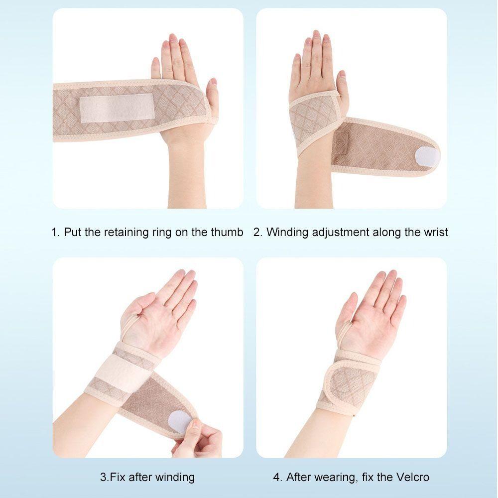 Breathable Fitness Protect Wristband Compression Wrist Support Band Adjustable Wristband  Carpitis