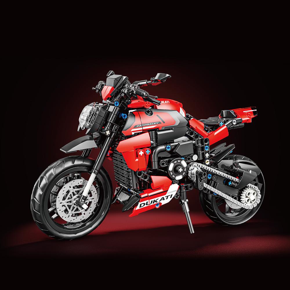 Lei Mao 1127 Harley Motorcycle Ducati Building Blocks Model Toy - Hot Selling for Boys