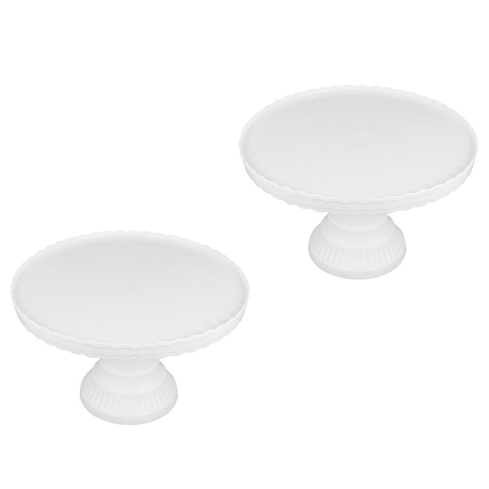 2 Stück Kuchenständer Modernes Design für Hochzeit Geburtstagsfeier Cupcake Dessert Präsentation Umweltfreundliches Material Kuchenplatte