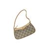 Gucci Ophidia Double G Logo Zipper Closure Canvas with Leather Finish Hand-held Shoulder Bag Mini Women's Beige with Ebony