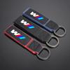 For BMW M X1 X2 X3 X5 X6 E46 E39 E90 E36E60 E34 E30 F30 G20 Car Emblem Keychain Suede Leather Keyring Pendant Gifts Accessories blcp03