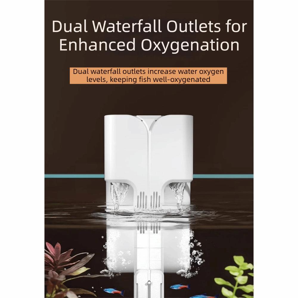 Oxygenation Fish Tank Filter 3-in-1 Aquarium Filter Silent Wall-Mounted Filter Pet Supplies