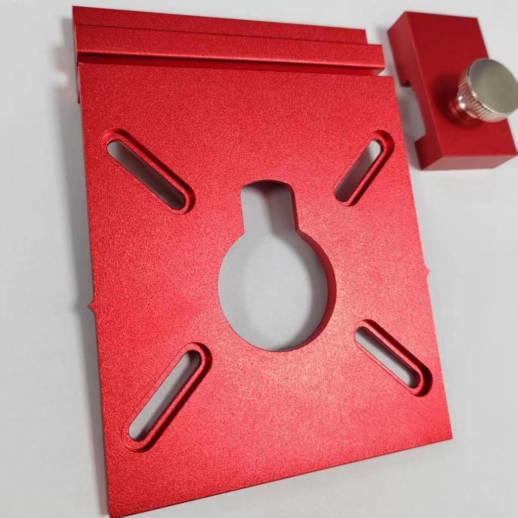 Aluminum Alloy Linear Rail Adapter with Limiters and Auxiliary Support for Large Positioners