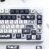 MAIMOOO Makima Keycaps Korean Russian Cherry Moa Pbt Thermal Sublimation Customized Keyboard KeysCaps Black And White