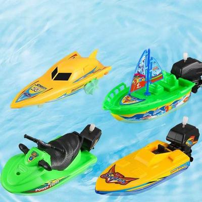 Wind-Up Speed Boat Bath Toy for Kids, Creative Winter Tub Adventures Enhancing Imaginative Water Play for Toddlers
