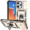 Full Cover For Xiaomi Redmi 12 5G Case For Redmi 12 5G Push Window Magnetic Phone Holder Back Case For Redmi 12 5G Case 6.79inch