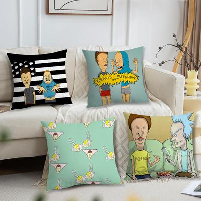 Living Room Headboard Bedroom Office Cushion Cushion Cartoon B-Beavis and Sofa B-Butt-Head Nap Funny Time Pillow Case