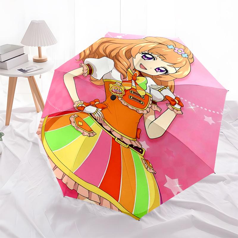 

1pc Accel World Outdoor Umbrella - Auto Open Close, Portable 3-Fold Design with 8 Iron Ribs, Perfect Gift for Fans, Travelers, Daily Use, Festive Pres