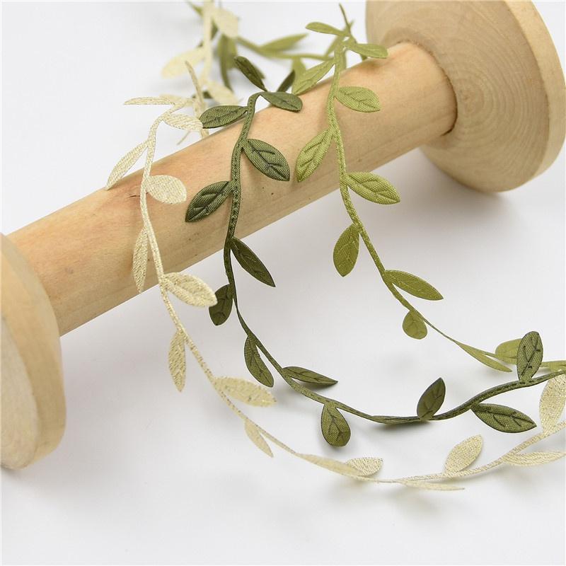 15Meter/Roll Ribbons For Crafts Christmas Wedding Decorative DIY Handmade Leaf Ribbon Gifts Card Wrapping Supplies
