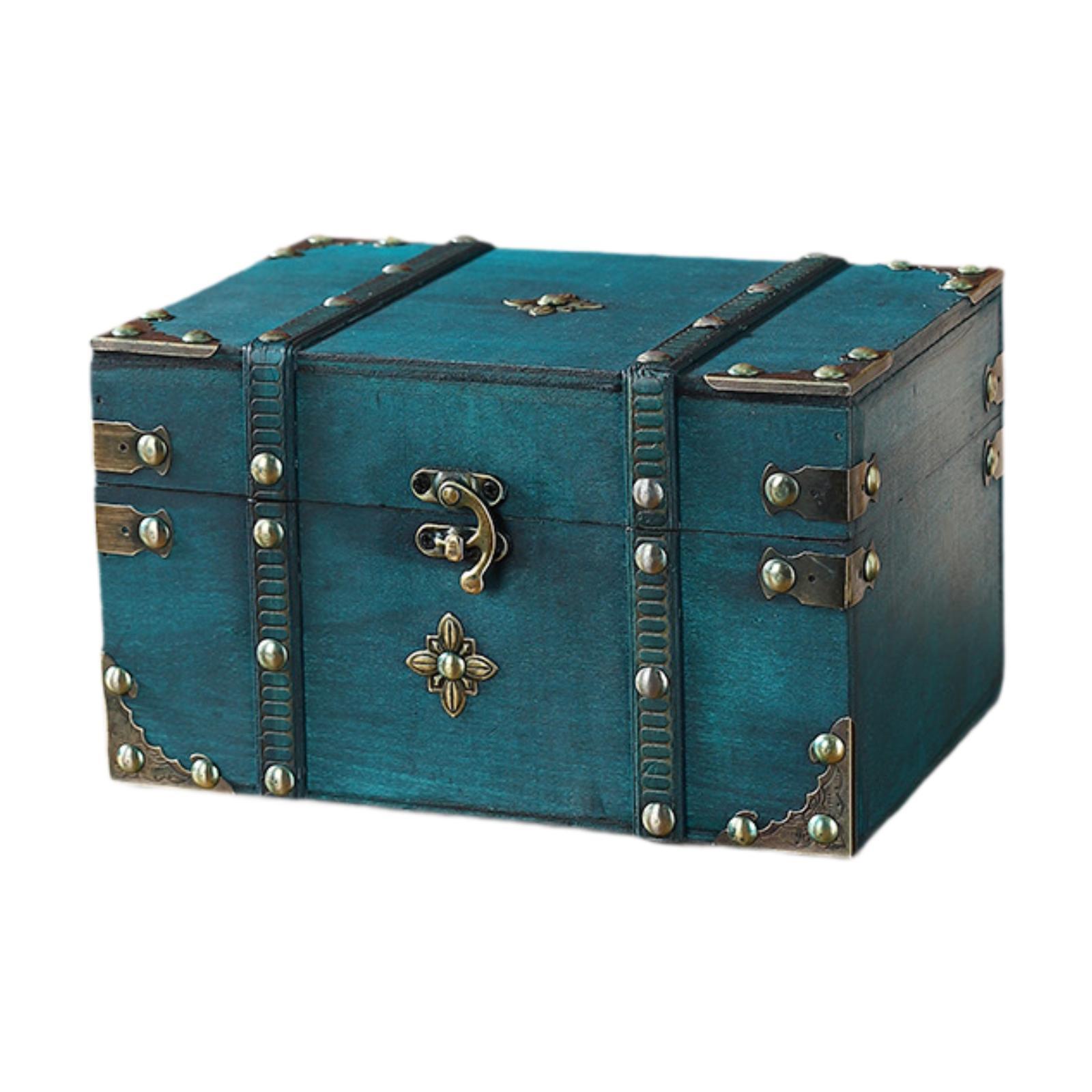 Pirate Treasure Chest Decorative Storage Box Wooden Unique Vintage Design Home Decoration Multifunctional Decorative Trunk 4000₽