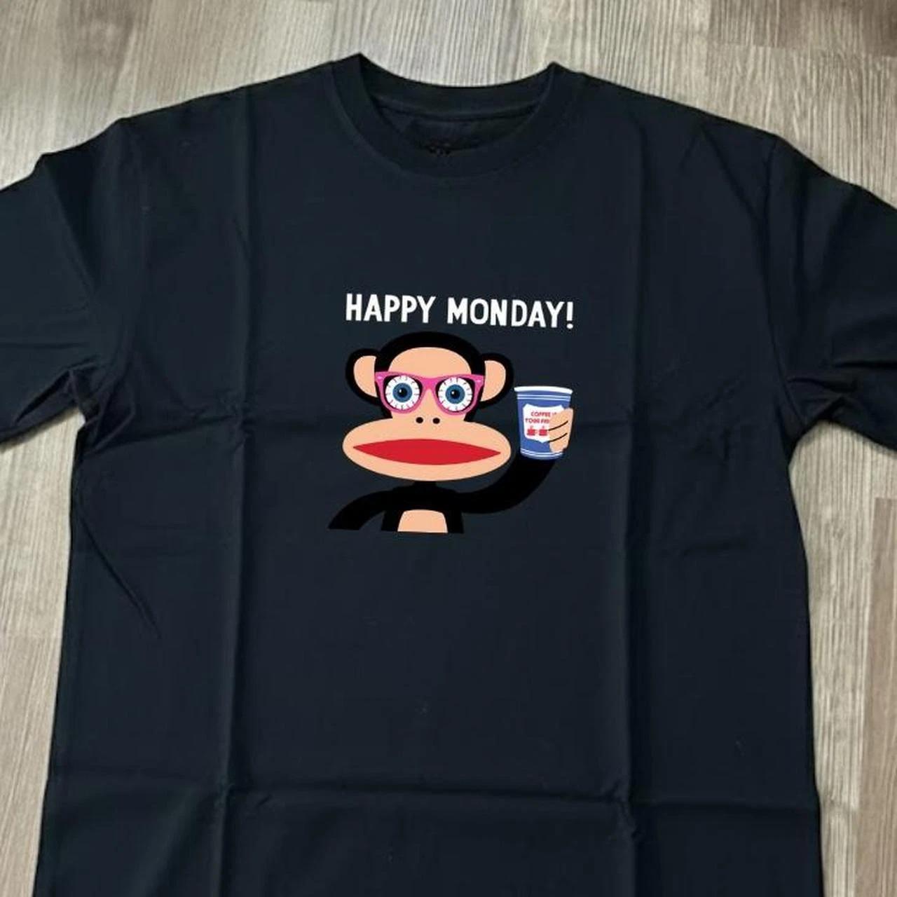 Black cotton Happy Monday Paul Frank T-shirt M
