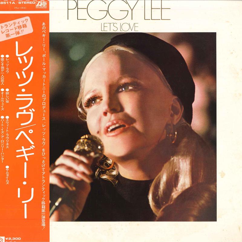 LP Record PEGGY LEE - Let's Love P8511A ATLANTIC 1974 Japan Jazz Used