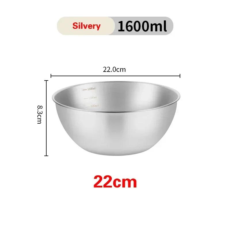 304 nerezová ocel mísa na ovoce Mísicí mísa Koš na mytí a odvodnění zeleniny mísy Domácí Kuchyňská Mísa na vejce