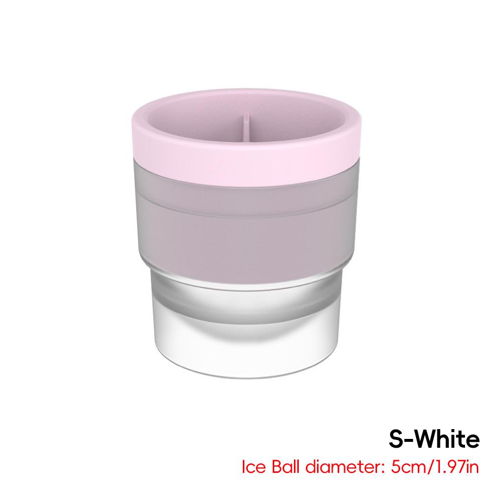 

Профессиональная форма для приготовления ледяных шариков для виски, аксессуары для бара, форма для льда, силиконовая форма для кубиков льда премиум-класса, экономящая место для домашнего бара, нетоксичная, для морозильника S-White