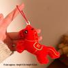 2026 Zodiac Cartoon Plush Horse Pendant Multi-color Keychain Ornament - Year of the Horse Event Gift