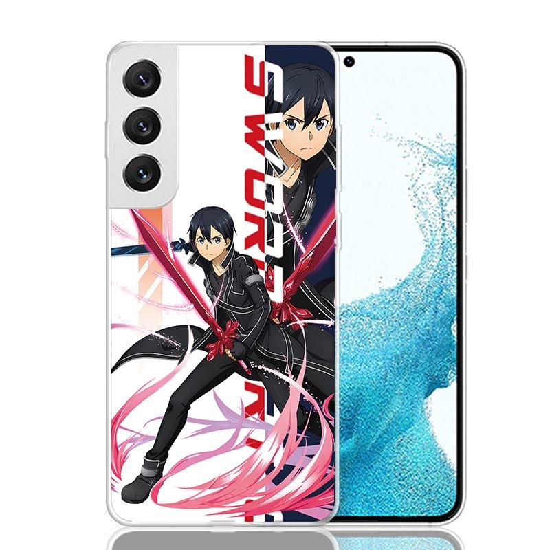 Anime Sword Art Online SAO Phone Case For Samsung Galaxy S26 Ultra S23 S24 S25 Edge S20 FE S21 S22 Plus Soft Print Shell Cover F