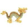Dragon Figurine Feng Shui Yellow Dragon Good Luck Golden Dragon Rhinestone Dragon Figurine Five Claw Dragon Yellow Gold Wish Dragon Dragon Dragon Feng