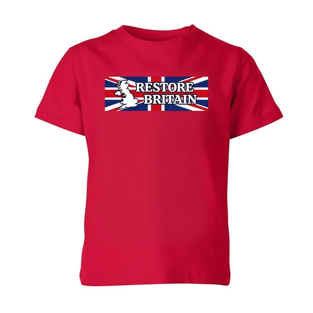 Restore Britain T Shirt Rupert Lowe Politics Patriot British Pride Unisex S