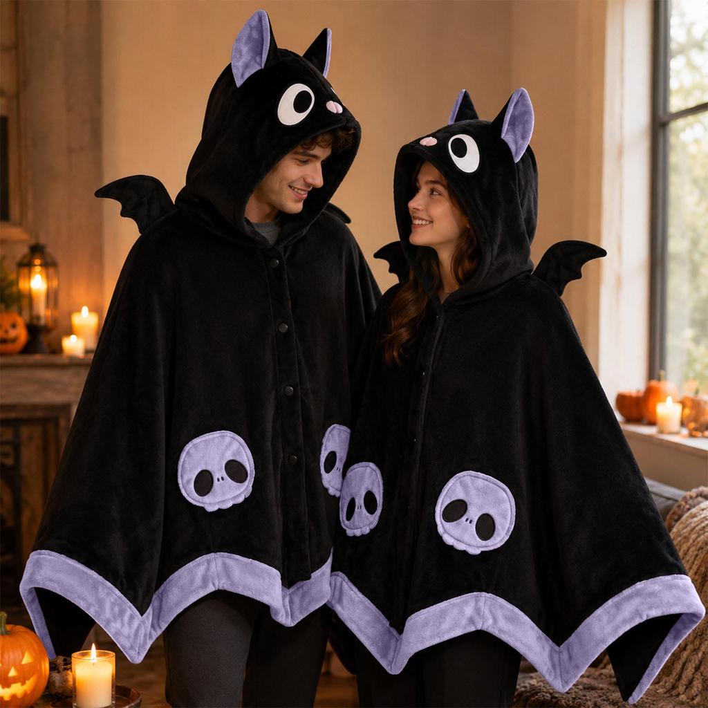 Hooded Blanket with Sleeves - Cape for Women - Cozy Oversized Wearable Wrap for Napping and Lounging in Conditioning