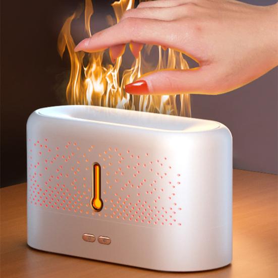 

Цветной градиент пламени, атмосферная лампа, аромадиффузор, многоразовый резервуар для воды большой емкости, бесшумное увлажнение