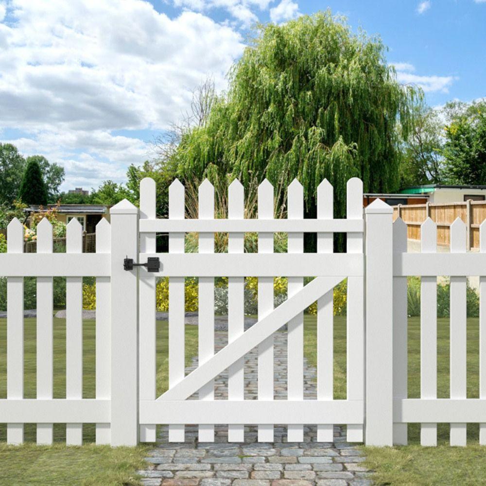 Pull String Self Locking Gate Carbon Steel Garden Gate Fastener Automatic Door Lock  Outdoor Use
