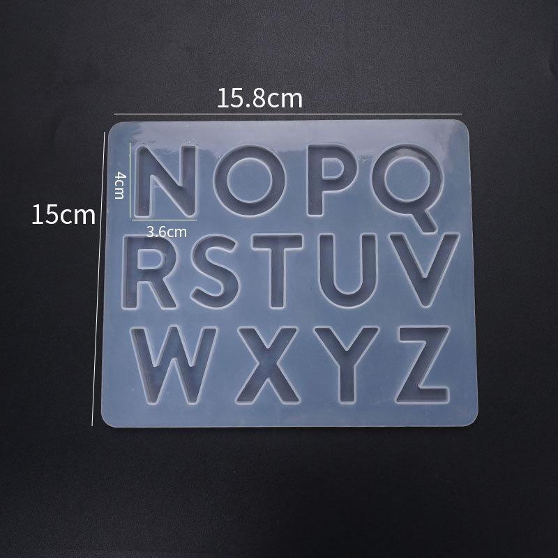 

Poppy Crystal Resin Mold: Letter and Pinyin Ornaments Silicone Mold for DIY Decorations