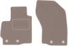 Beige Front Floor Mats For: Mitsubishi Outlander II Crossover (2006-2013)
