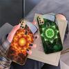 Blooming Golden Mandala For Samsung A 31 32 A33 A34 35 14 A15 13 16 25 26 50 52 53 54 55 56 70 71 72 73 Golden Glass Phone Case