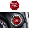 CKE Compatible with Toyota Camry Corolla RAV4 Highlander CHR Sienna Avalon GT86 BRZ Accessories Real Carbon Fiber Sporty Car Engine Start Stop Button